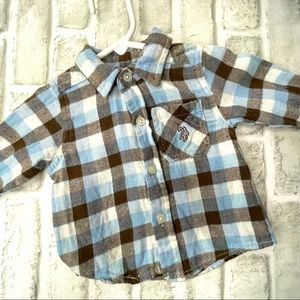 Baby Boy U.S. Polo Assn Plaid Flannel Shirt
